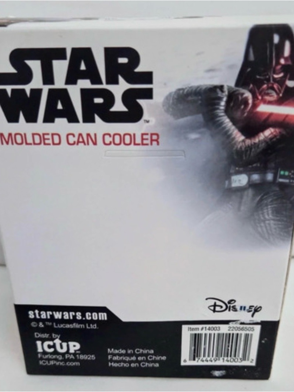 Disney Star Wars Boba Fett Molded Can Cooler - Green & Burgundy with Silve - Picture 4 of 4
